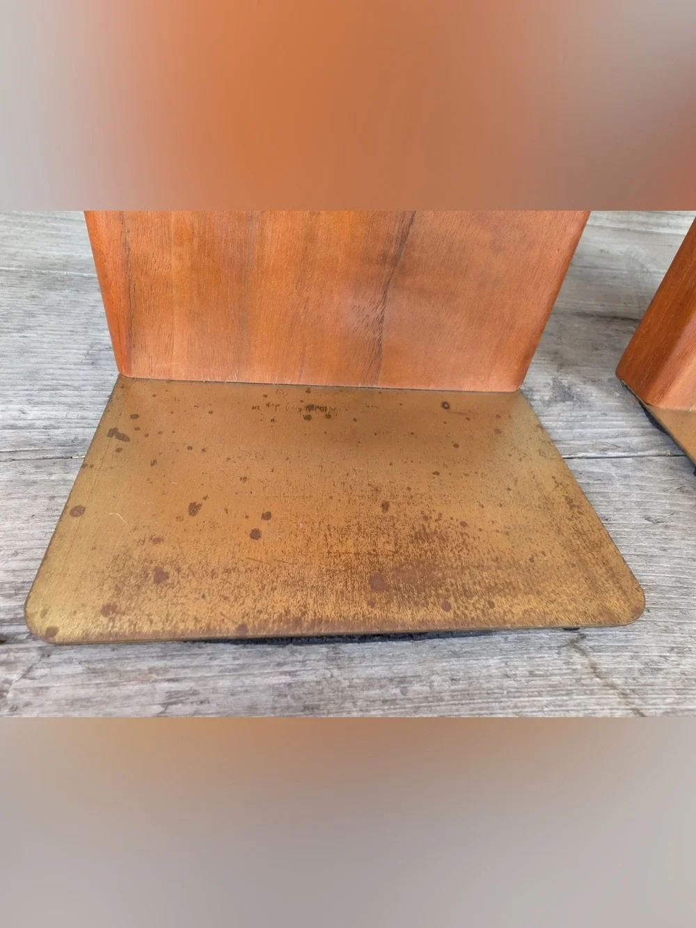 MCM Gordon & Jane Martz Marshall Studios Walnut Ceramic Tile Bookends Pair